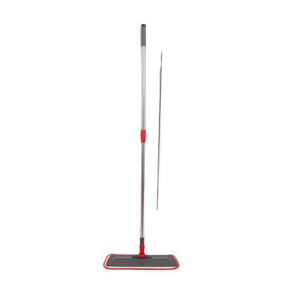 qualité  Sustainable Flat Microfiber Mop With Telescopic Stainless Pole usine